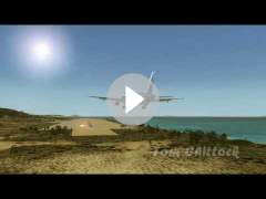 Thomson Airlines A320 Landing at Rhodes Diagoras Airport, Greece