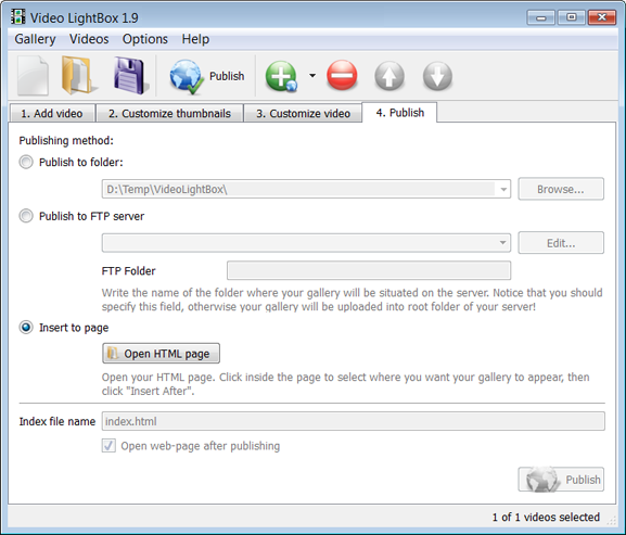 Put video on website or local drive Put video on website or local drive